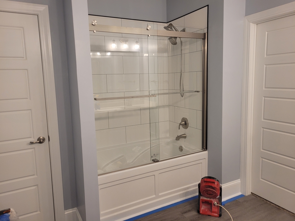 Shower-to-Tub Conversion with Acrylic Wall System — Greenville, SC