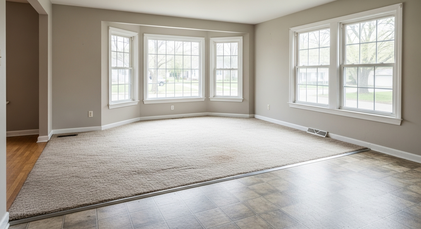 Before: Wide-Plank Hardwood Transformation
