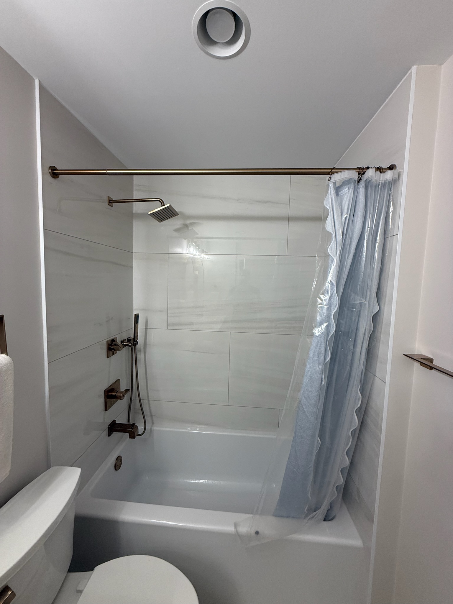 Before: Guest Bathroom Renovation with Double-Sink Vanity
