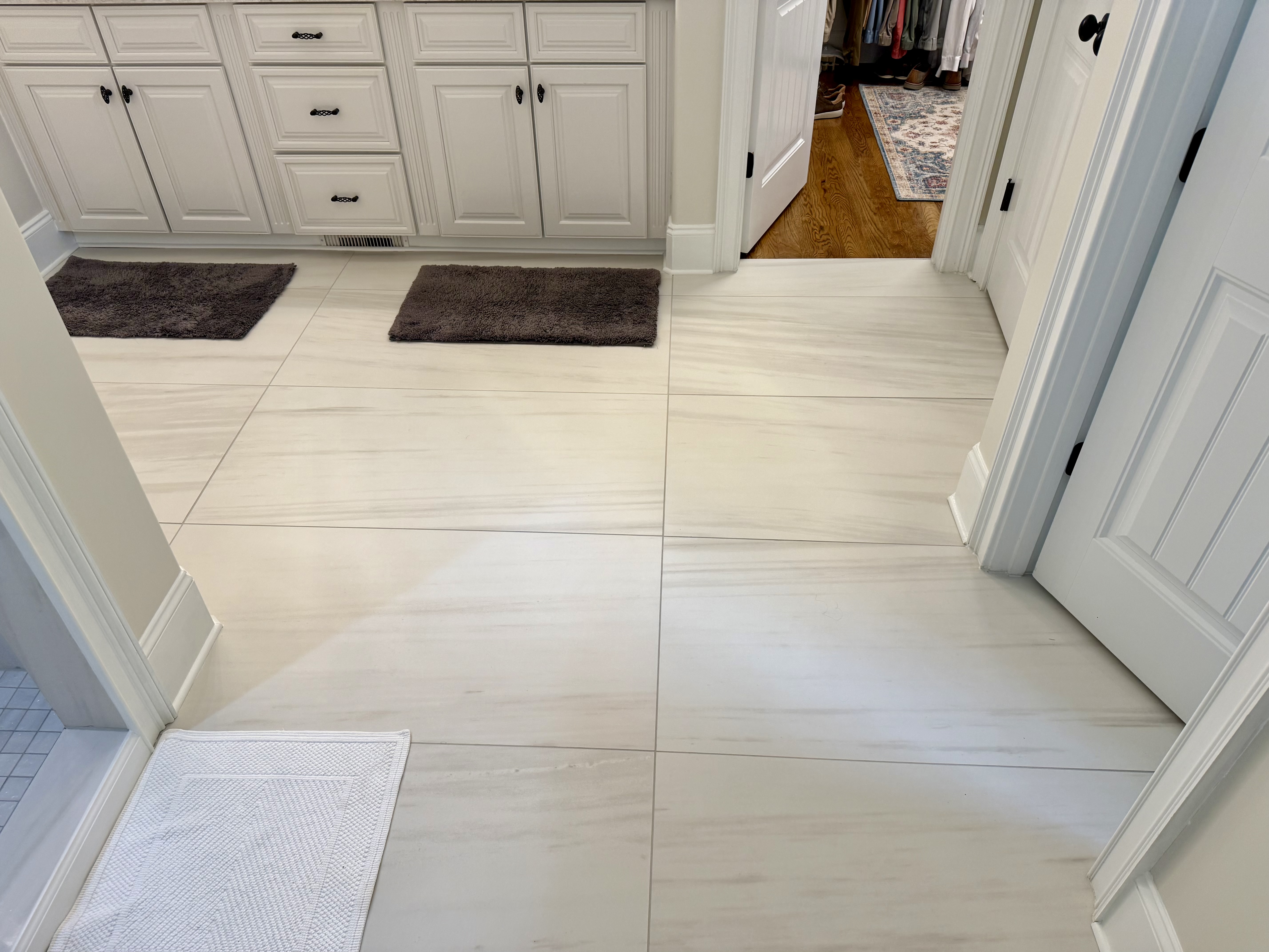 Five Forks master bathroom before remodel — additional original-condition reference in Simpsonville SC