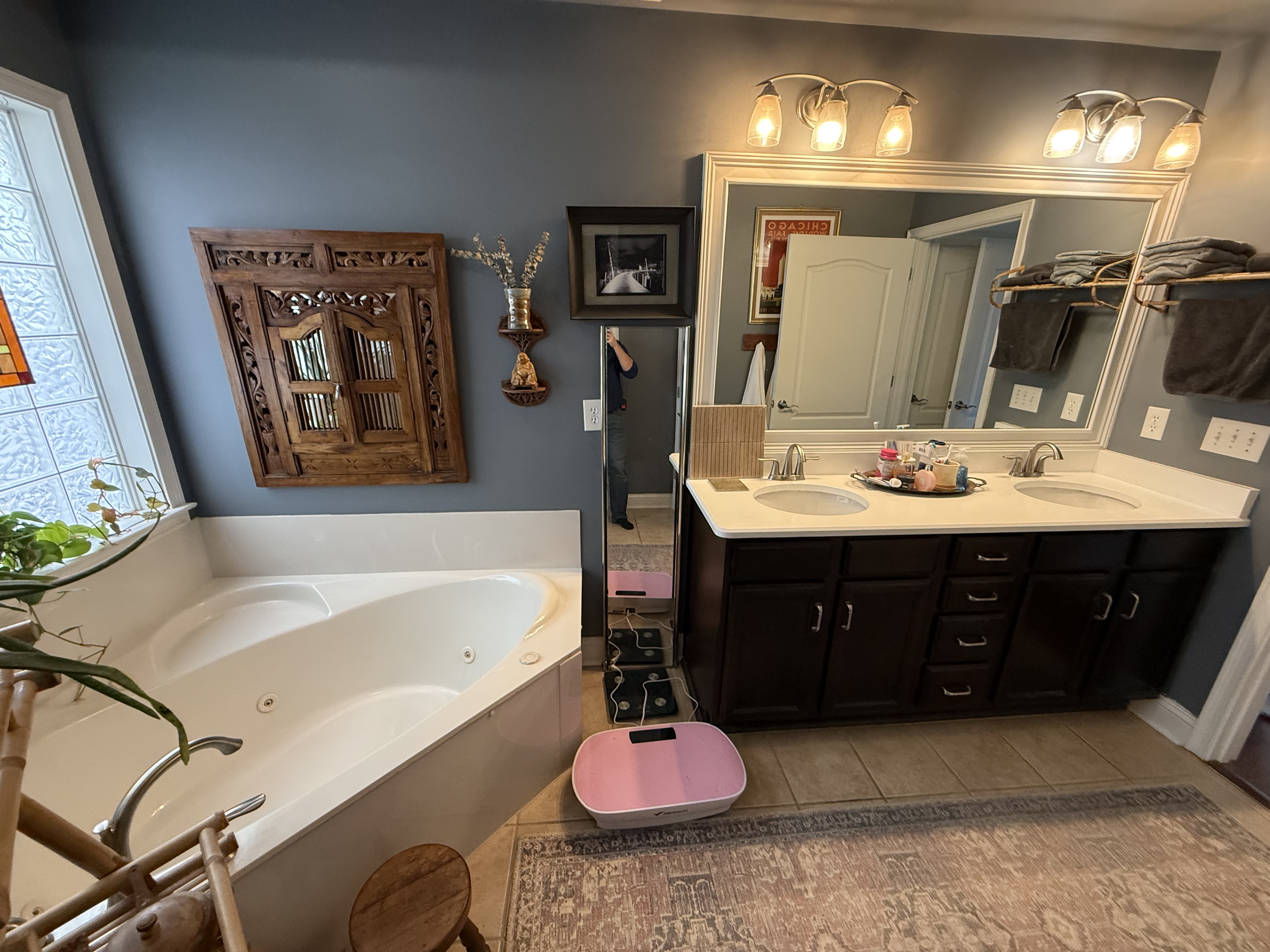 Before: Five Forks Master Bathroom Remodel — Jacuzzi-to-Modern Transformation