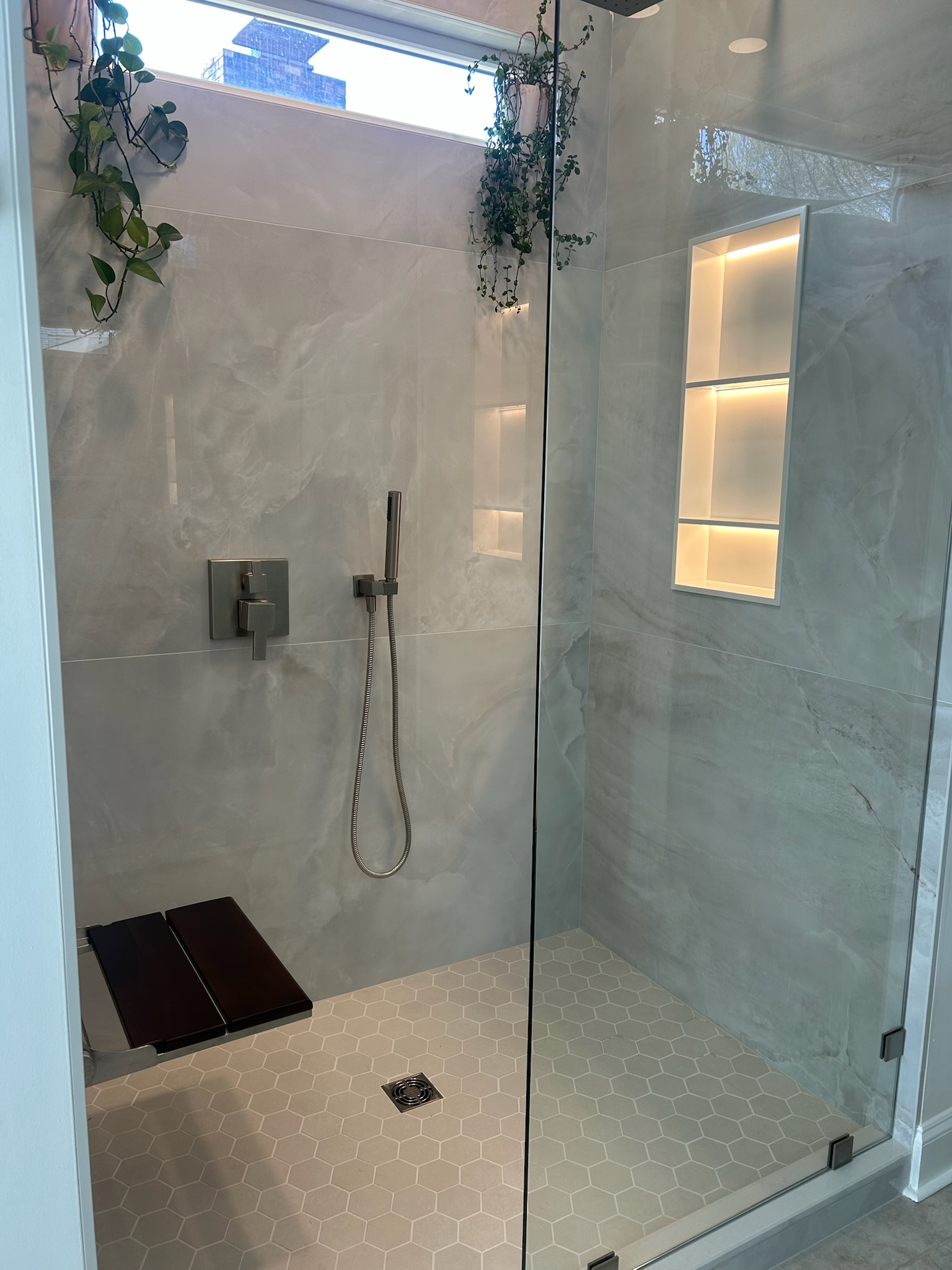 Before: Lakefront Bathroom Vanity and Shower Refresh