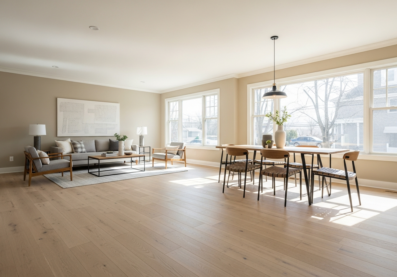 Wide-Plank Hardwood Transformation